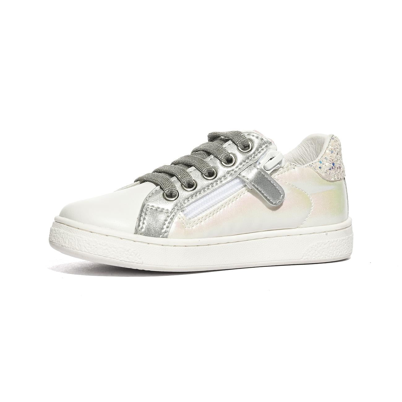 NATURINO 0012017502.16.1N81 IRIDESCENT WHITE.PINK Sneakers Bambina 