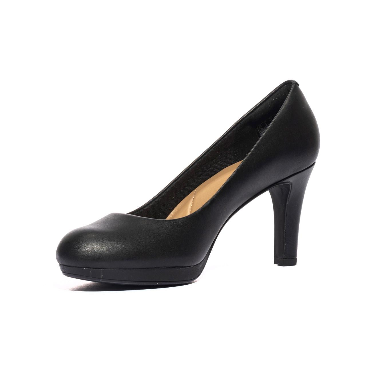 CLARKS 129359 VIOLA BLACK LEATHER Decollete Donna 