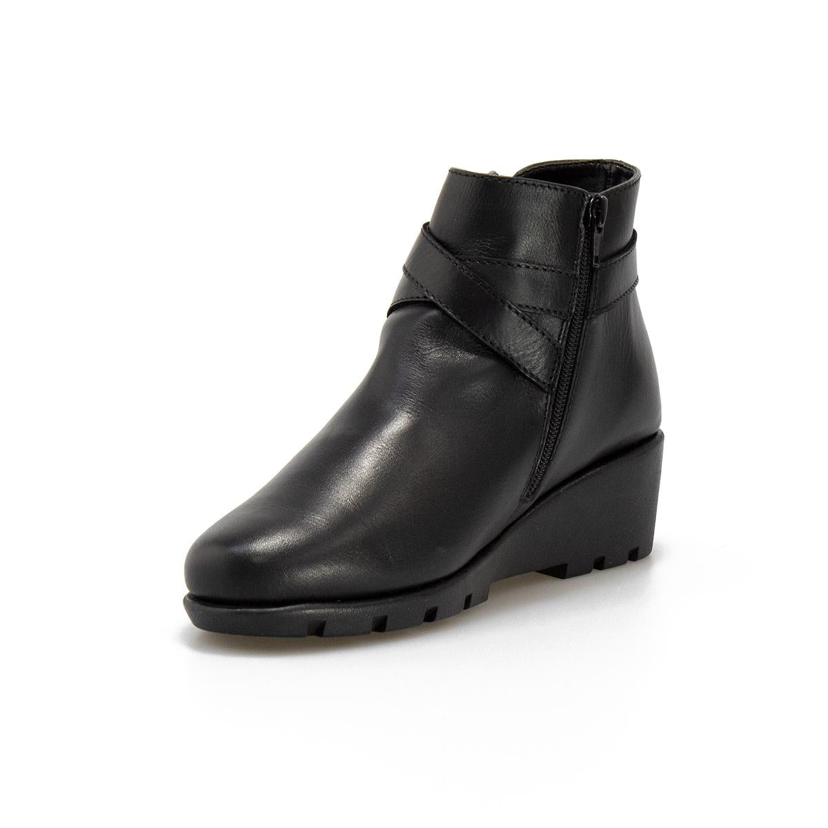 VALLEVERDE 36185 NAPPA NERA Stivaletti Donna 