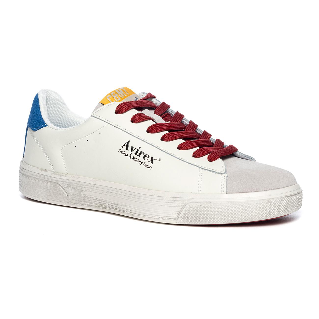 AVIREX AV21M80616 PLASTER WHITE Sneakers Uomo 