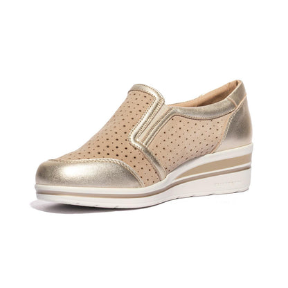 VALLEVERDE V49451 SUEDE BEIGE Slip-on Donna 