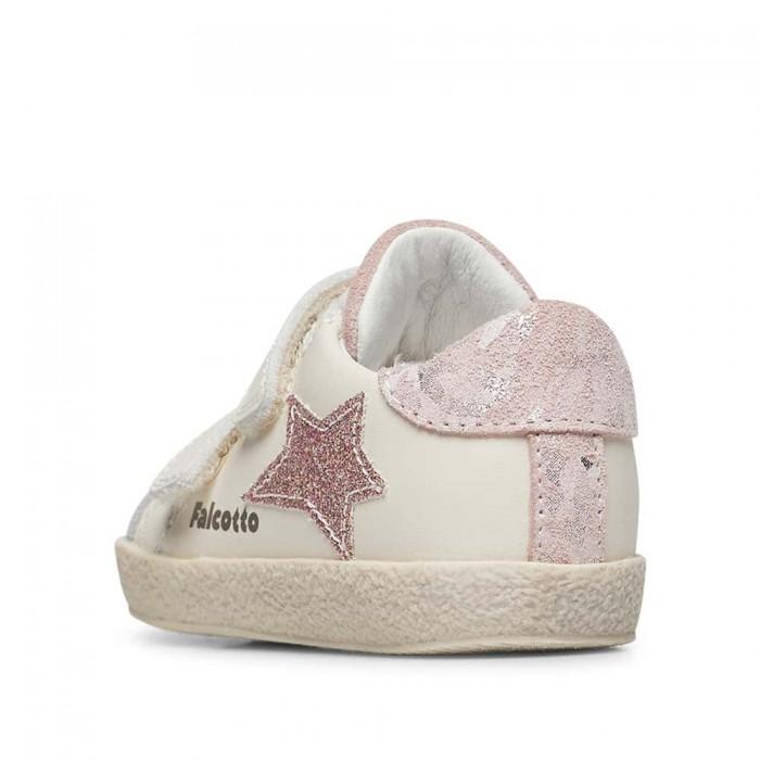 sneakers FALCOTTO ALNOITE LIGHT VL bianche rosa 0012018431-04-1M29MILK-GREY-PINK FALCOTTO