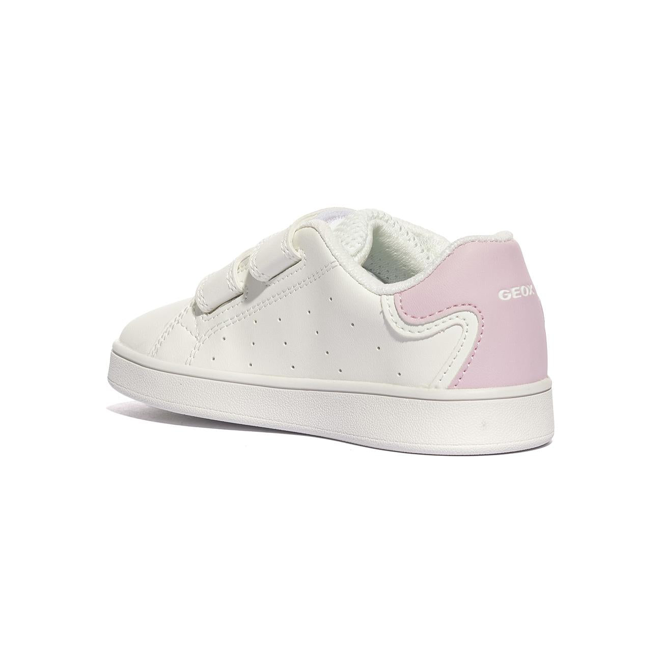 Sneakers GeoxECLYPER GIRL Bianche Rosa B365MA 000BCWHITE LT PINK        C0814 GEOX
