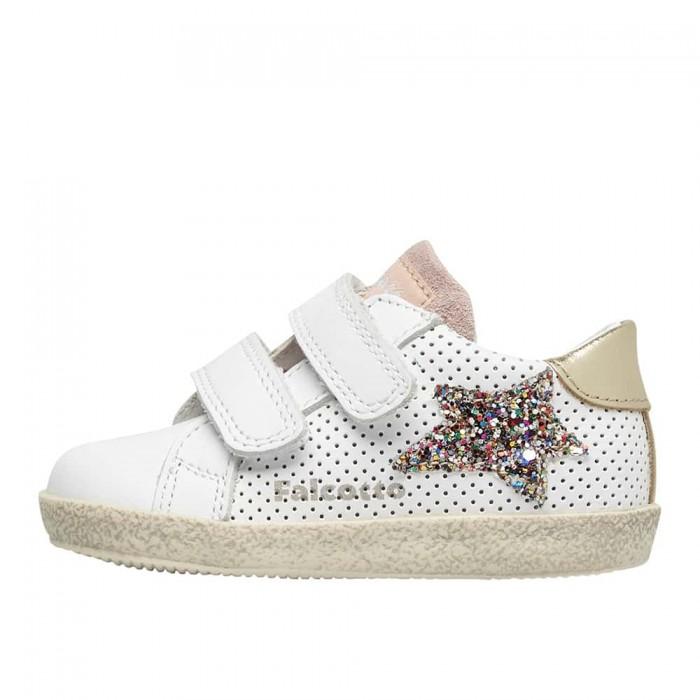 FALCOTTO 0012016752-11-1N03 WHITE-PLATINUM Sneakers Bambina 