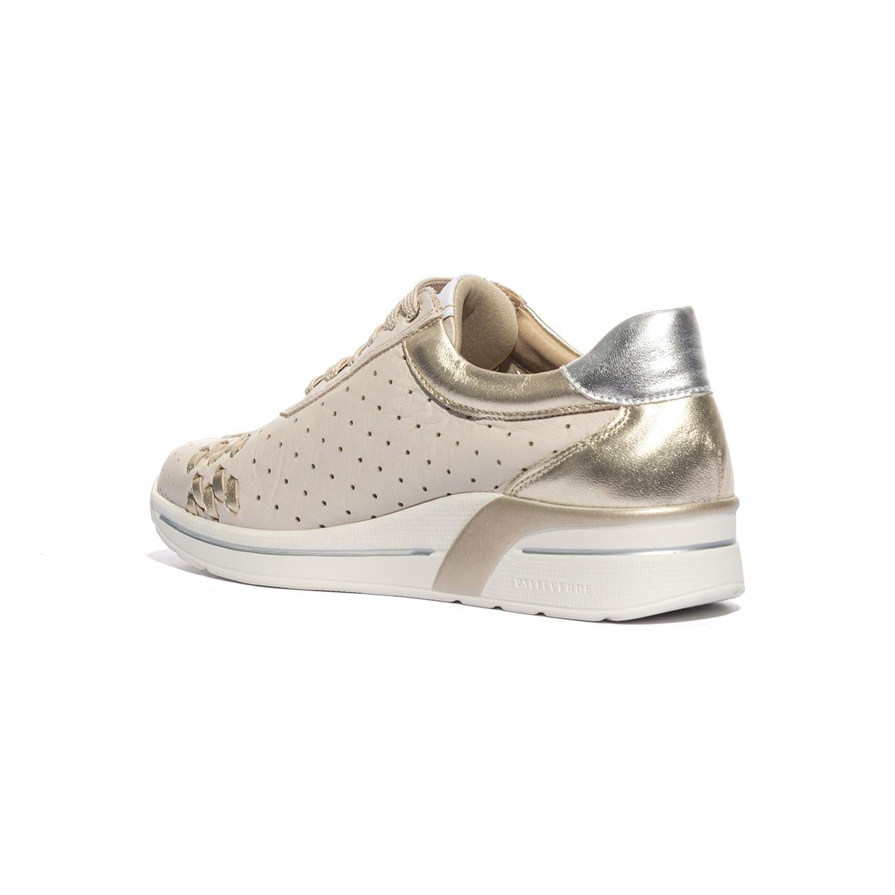 VALLEVERDE V49405 NAPPA CREMA Sneakers Donna 