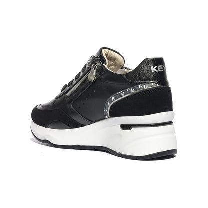 KEYS K10591 BLACK SILVER Sneakers Donna 