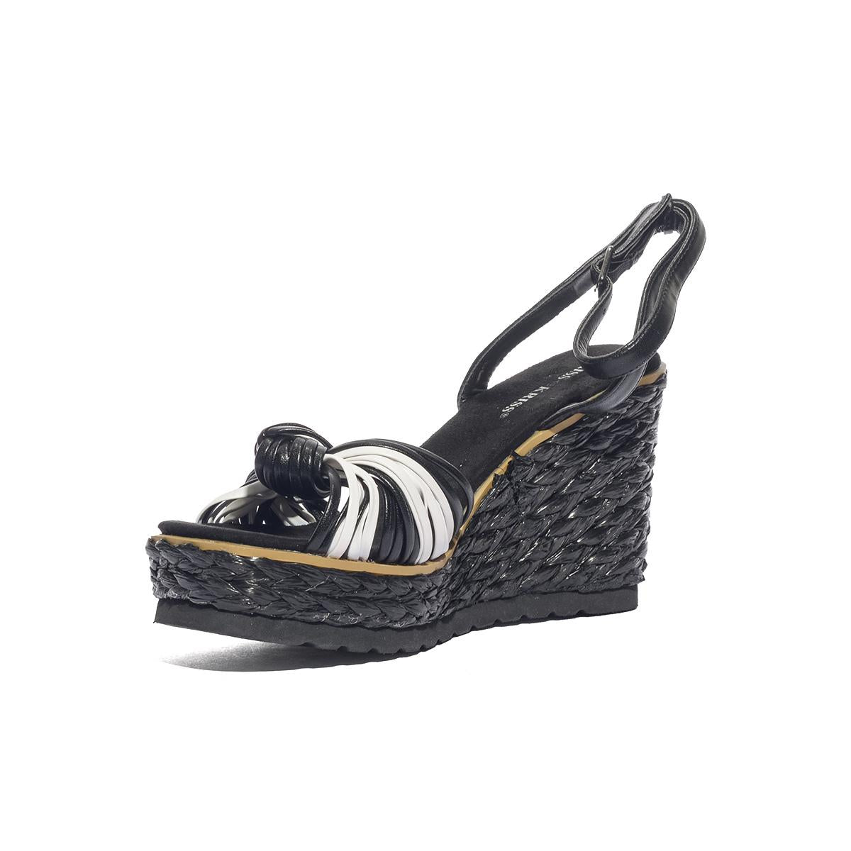 KISS KRISS K55 NERO BIANCO Sandali Donna 
