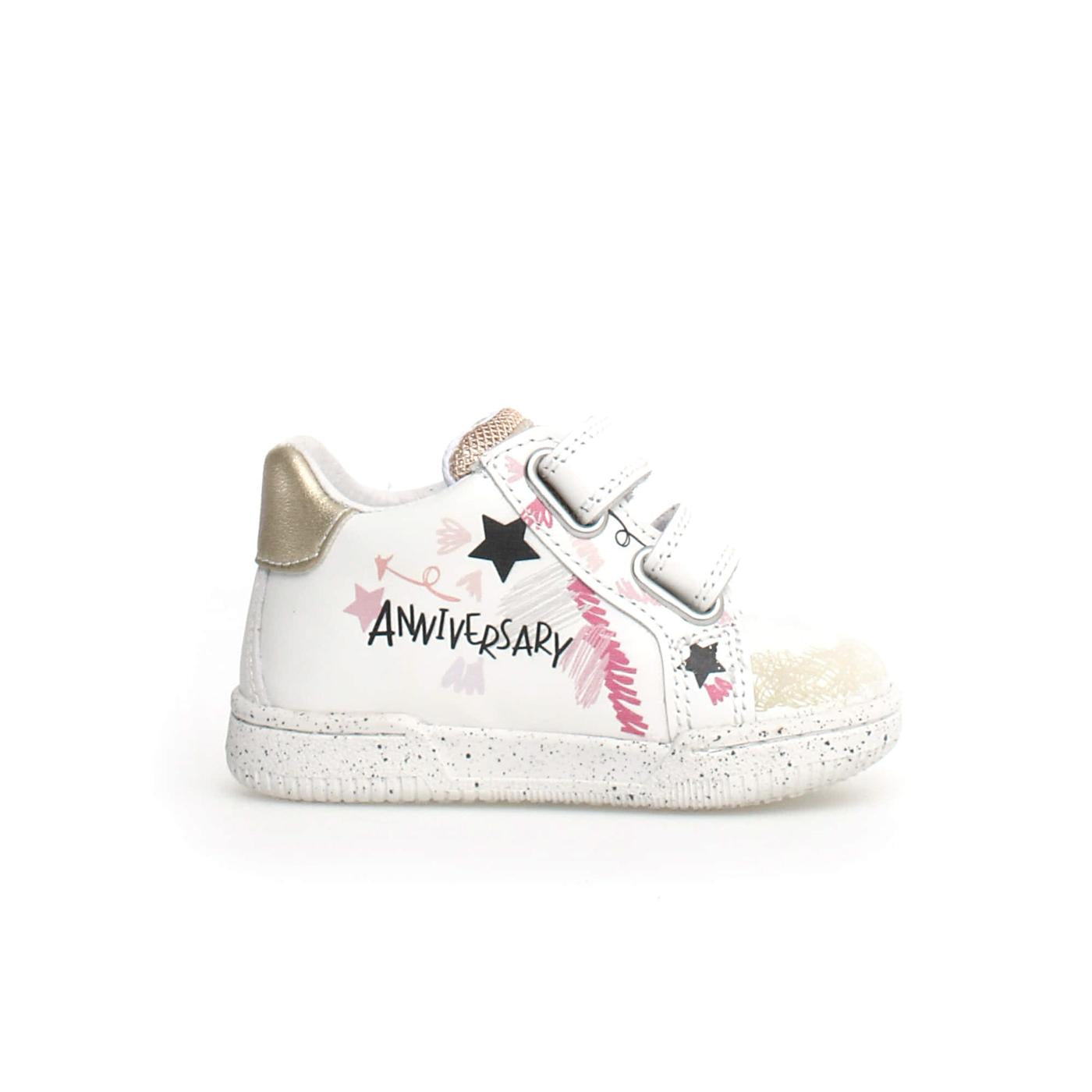 FALCOTTO 0012018217-01-1N03 WHIUTE-PLATINUM Sneakers Bambina 