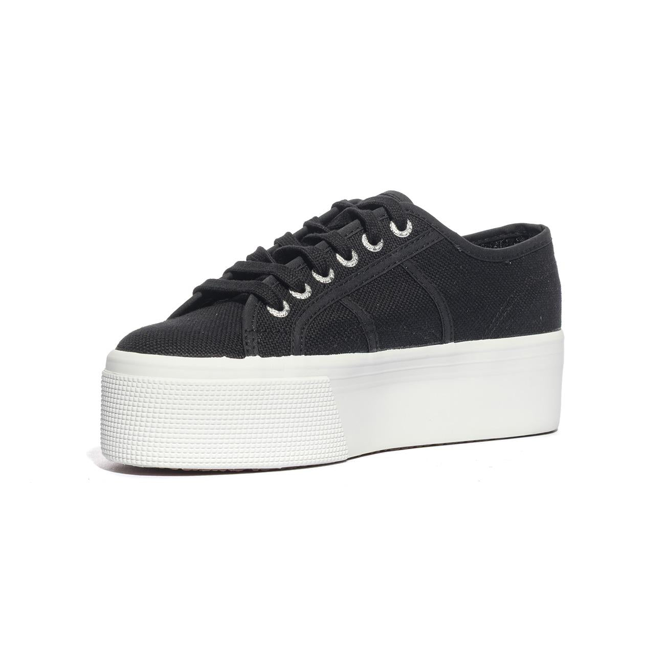 SUPERGA 2790 BLACK WHITE Sneakers Donna 