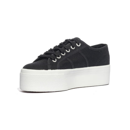 SUPERGA 2790 BLACK WHITE Sneakers Donna 