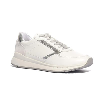 GEOX D659LB 5422 WHITE SILVER  C0007 Sneakers Donna 