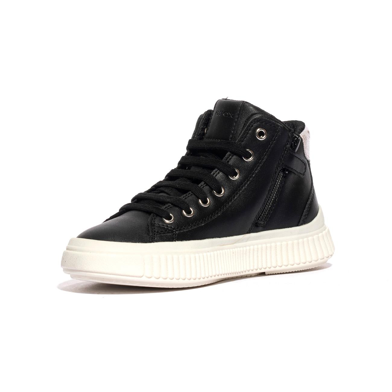 GEOX J46M3F 000BC BLACK SILVER C0039 Sneakers Bambina 