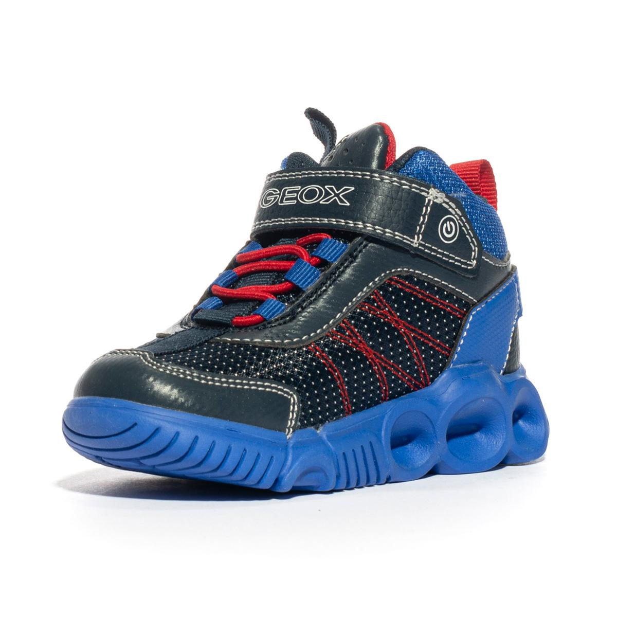 GEOX J26GAA NAVY ROYAL          C4226 Sneakers Bambino 