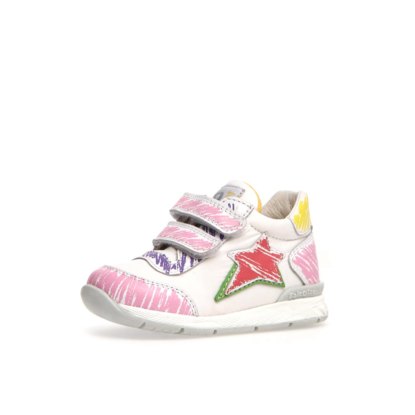 FALCOTTO 0012015873-16-1N39 WHITE-PINK-LAVENDER Sneakers Bambina 