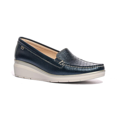 VALLEVERDE 11052 VITELLO NAVY Mocassini Donna 