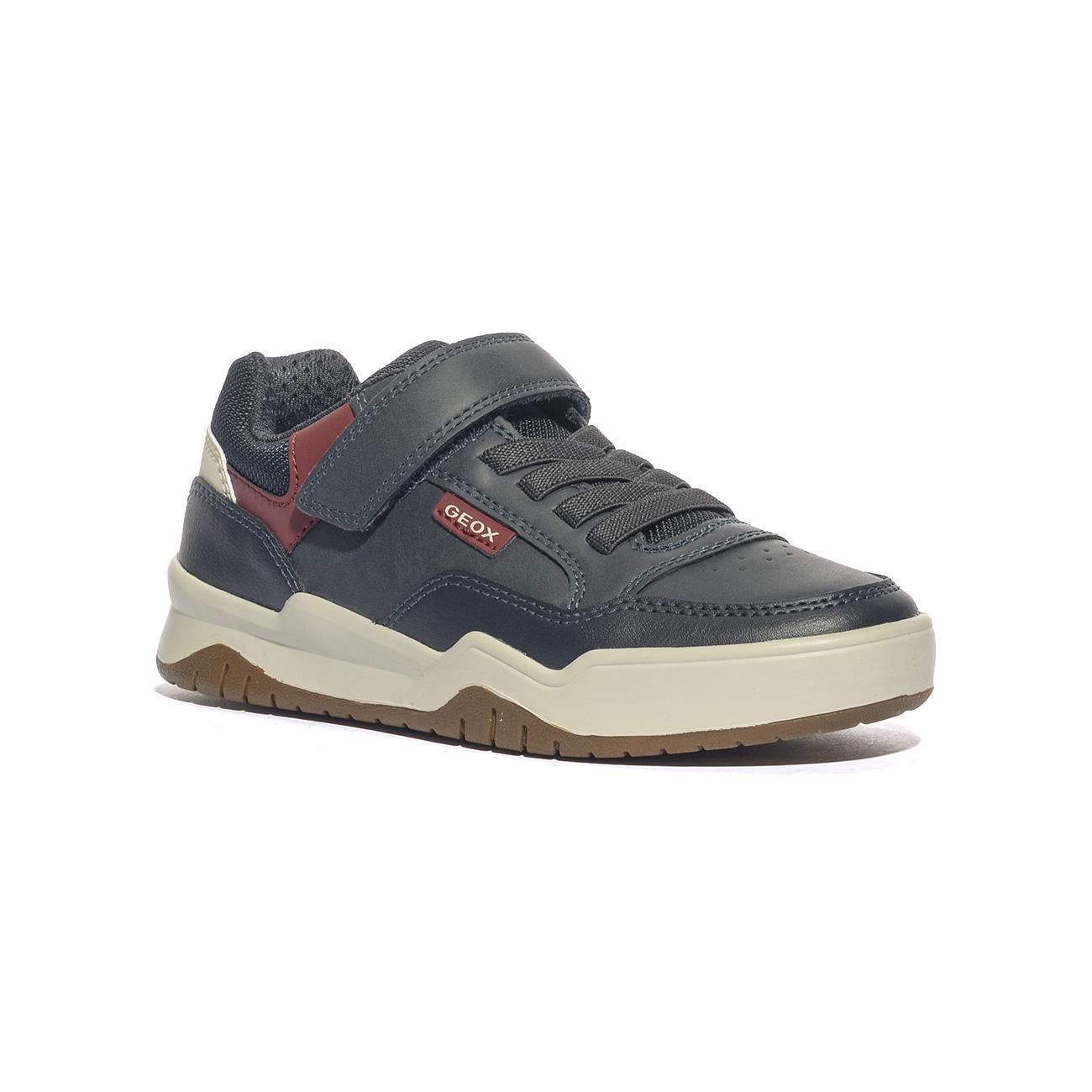 Sneakers Geox PERTH BOY Blu J367RE 0MEFUNAVY DK RED  C4244 GEOX
