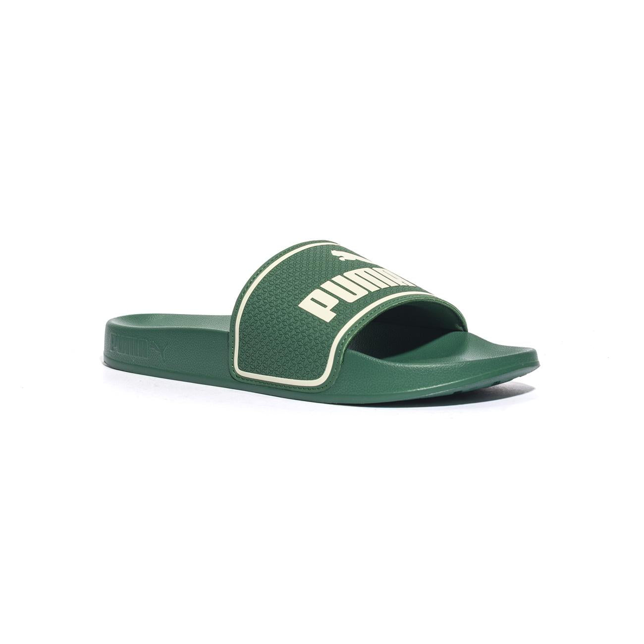 PUMA 384139-26 green Ciabatte Unisex Bambino 