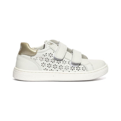 NATURINO 0012019082.01.0N01 WHITE.GOLD Sneakers Bambina 