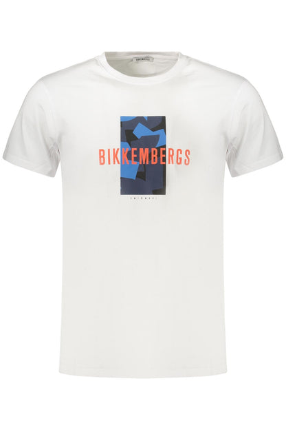 BIKKEMBERGS BKK3MTS03_BIWHITE Bianco T-Shirt Uomo 