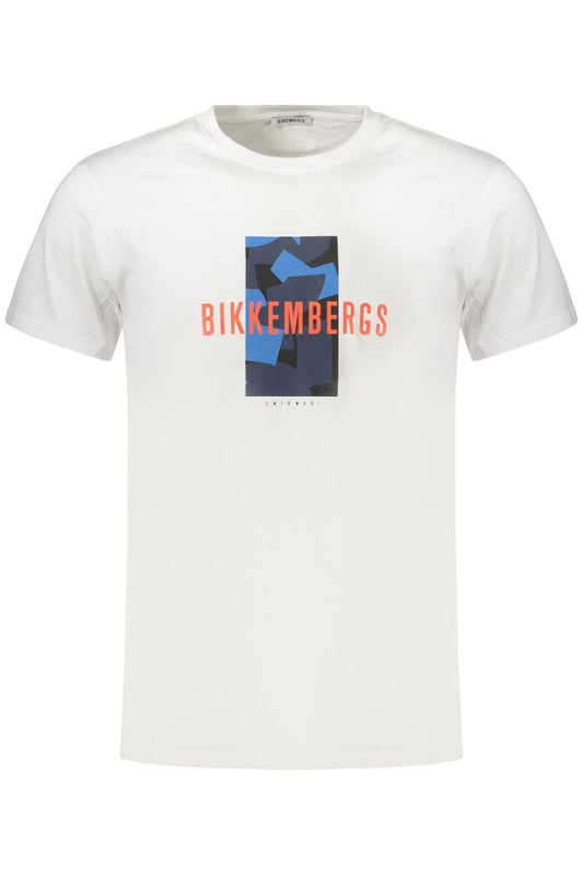 BIKKEMBERGS BKK3MTS03_BIWHITE Bianco T-Shirt Uomo 
