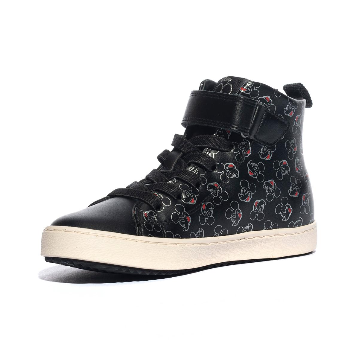 GEOX J364GH 4 BLACK SILVER C0039 Sneakers Bambina 