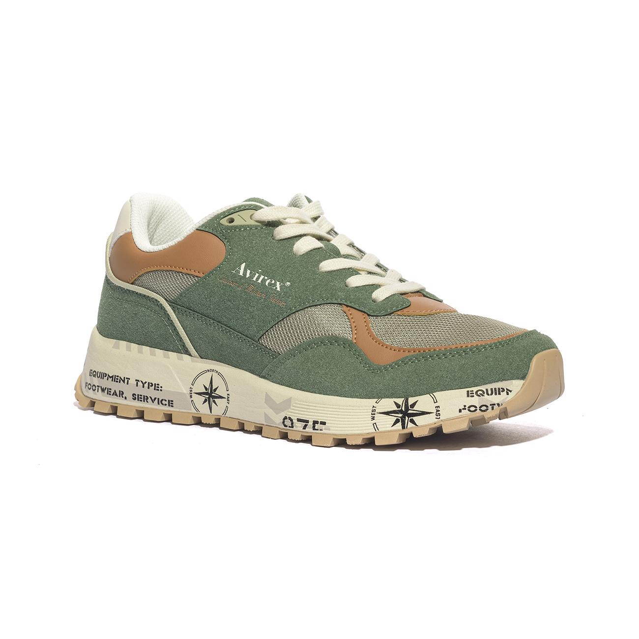 AVIREX STAR001 GREEN Sneakers Uomo 