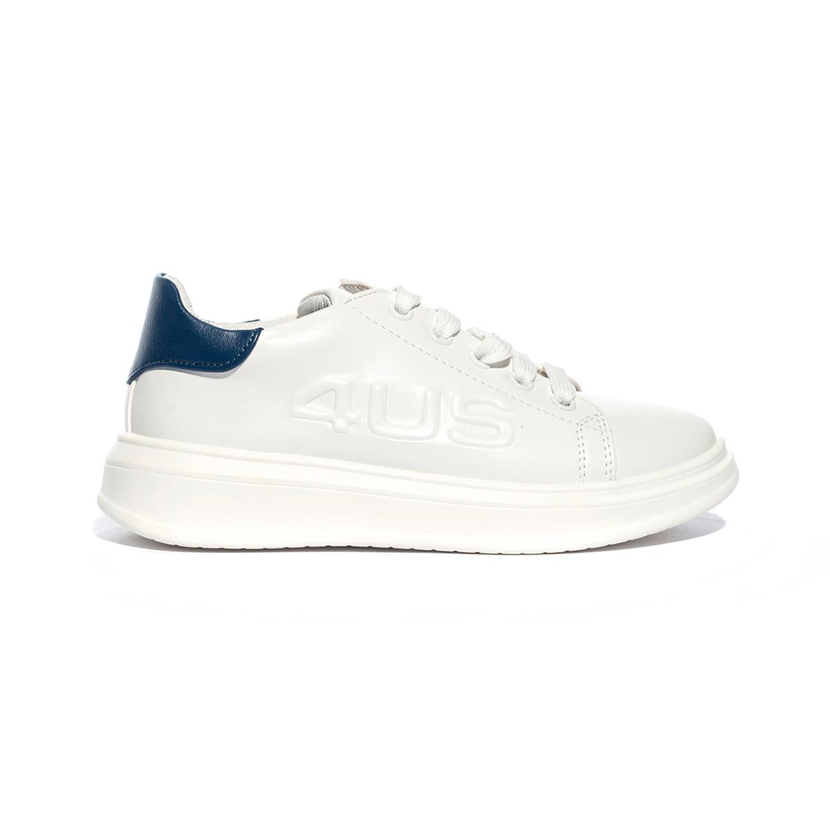 4US 42350 WHITE ROYAL Sneakers Bambino 
