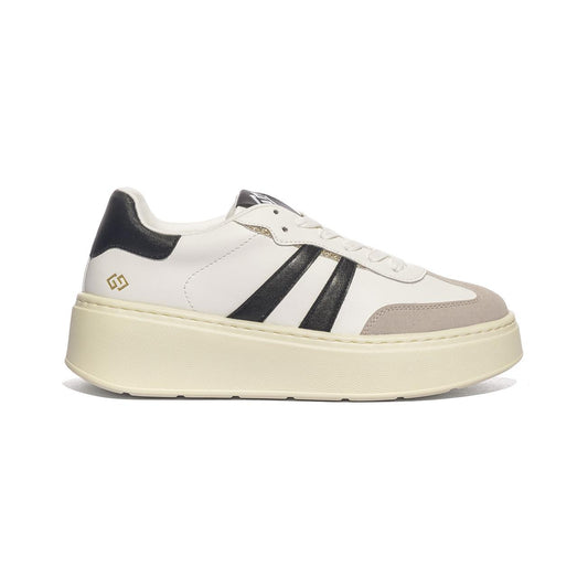 GOLD & GOLD GB883 BIANCO NERO Sneakers Donna 