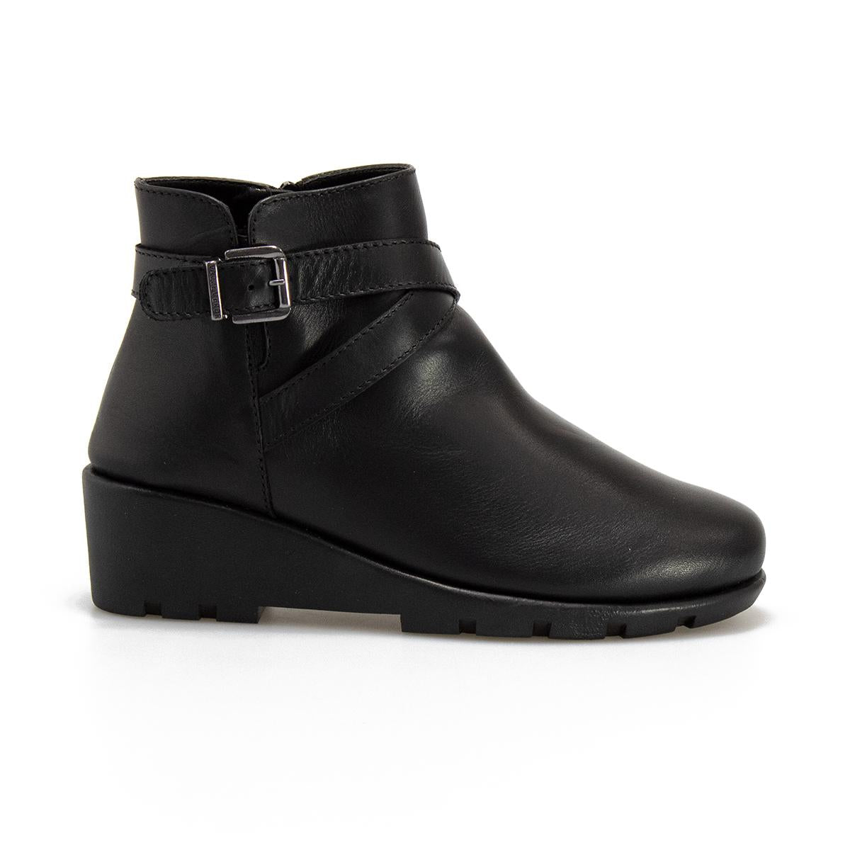 VALLEVERDE 36185 NAPPA NERA Stivaletti Donna 