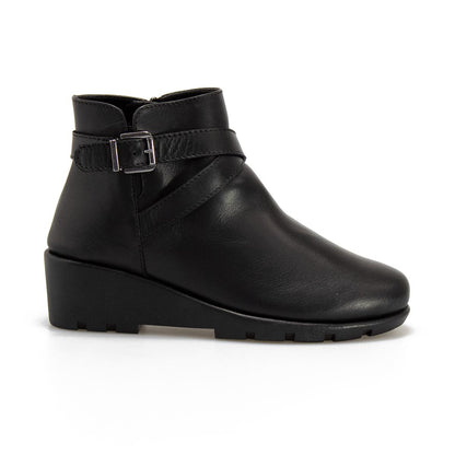 VALLEVERDE 36185 NAPPA NERA Stivaletti Donna 