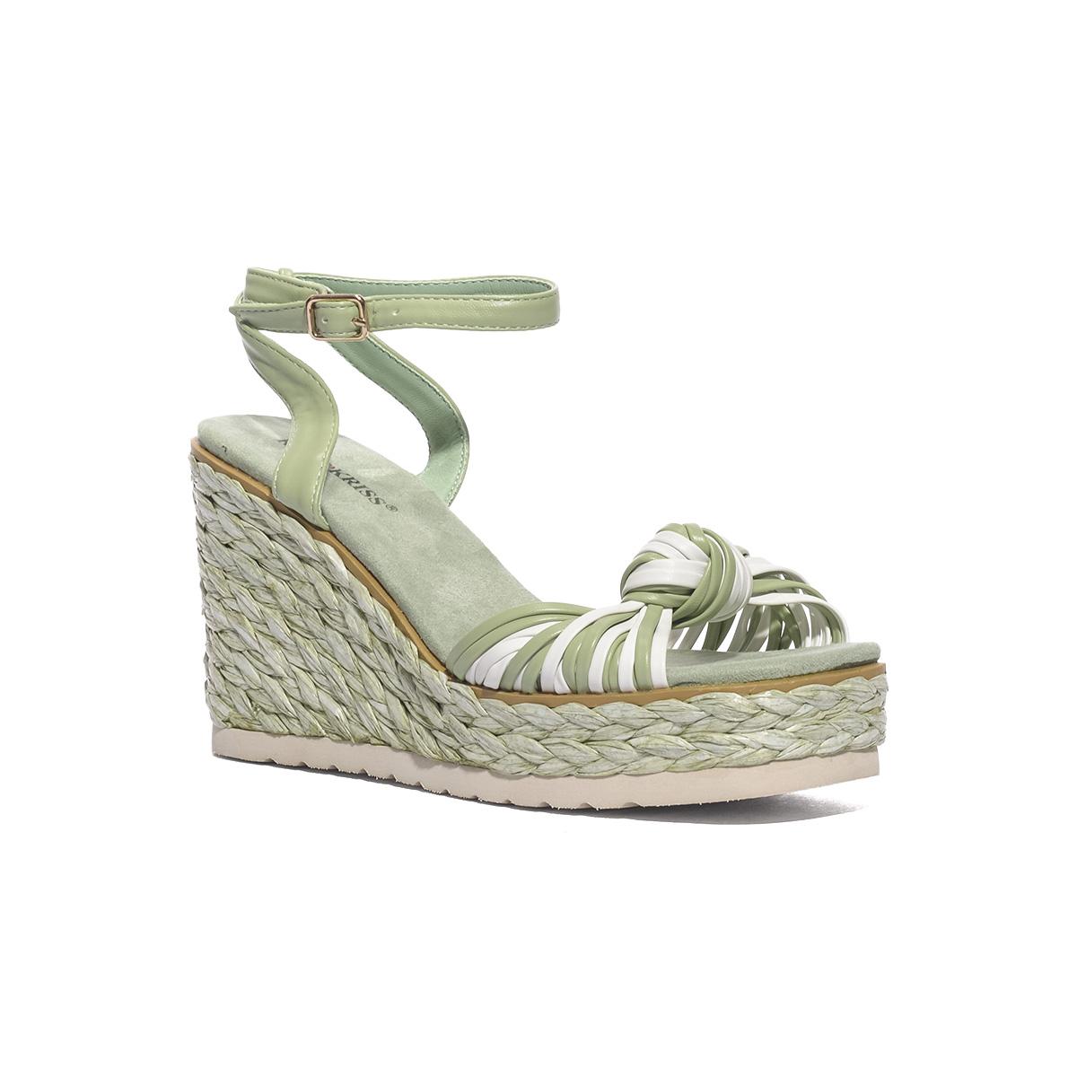 KISS KRISS K55 VERDE BIANCO Sandali Donna 