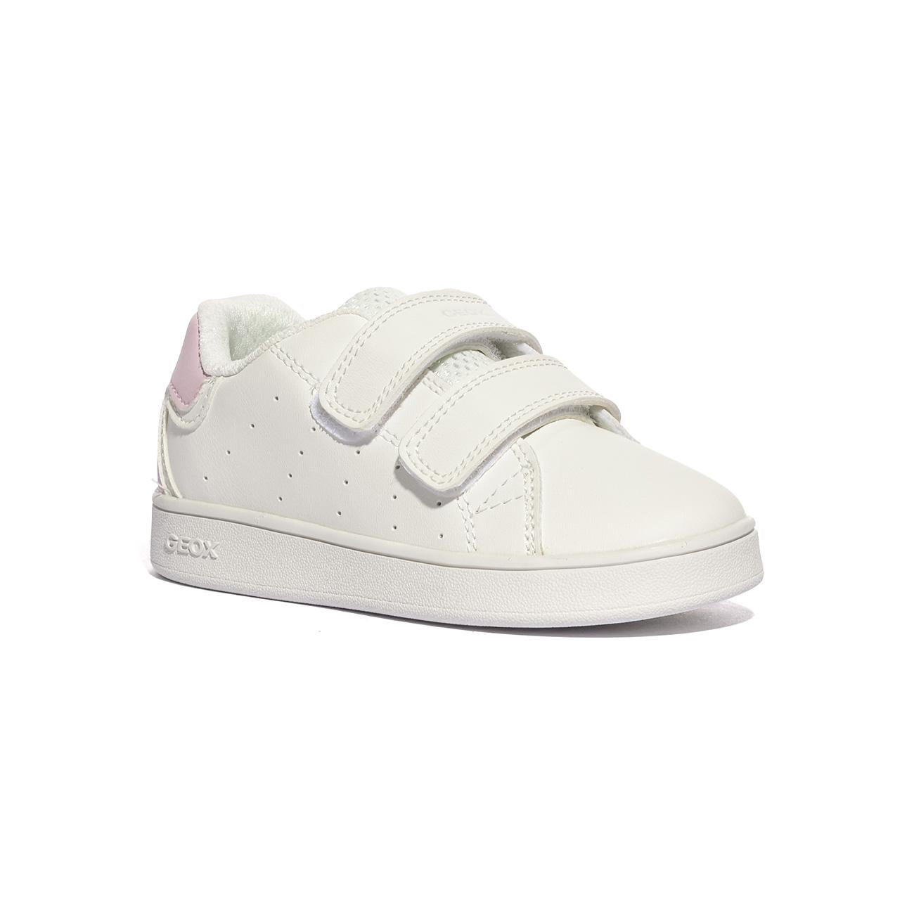 Sneakers GeoxECLYPER GIRL Bianche Rosa B365MA 000BCWHITE LT PINK        C0814 GEOX