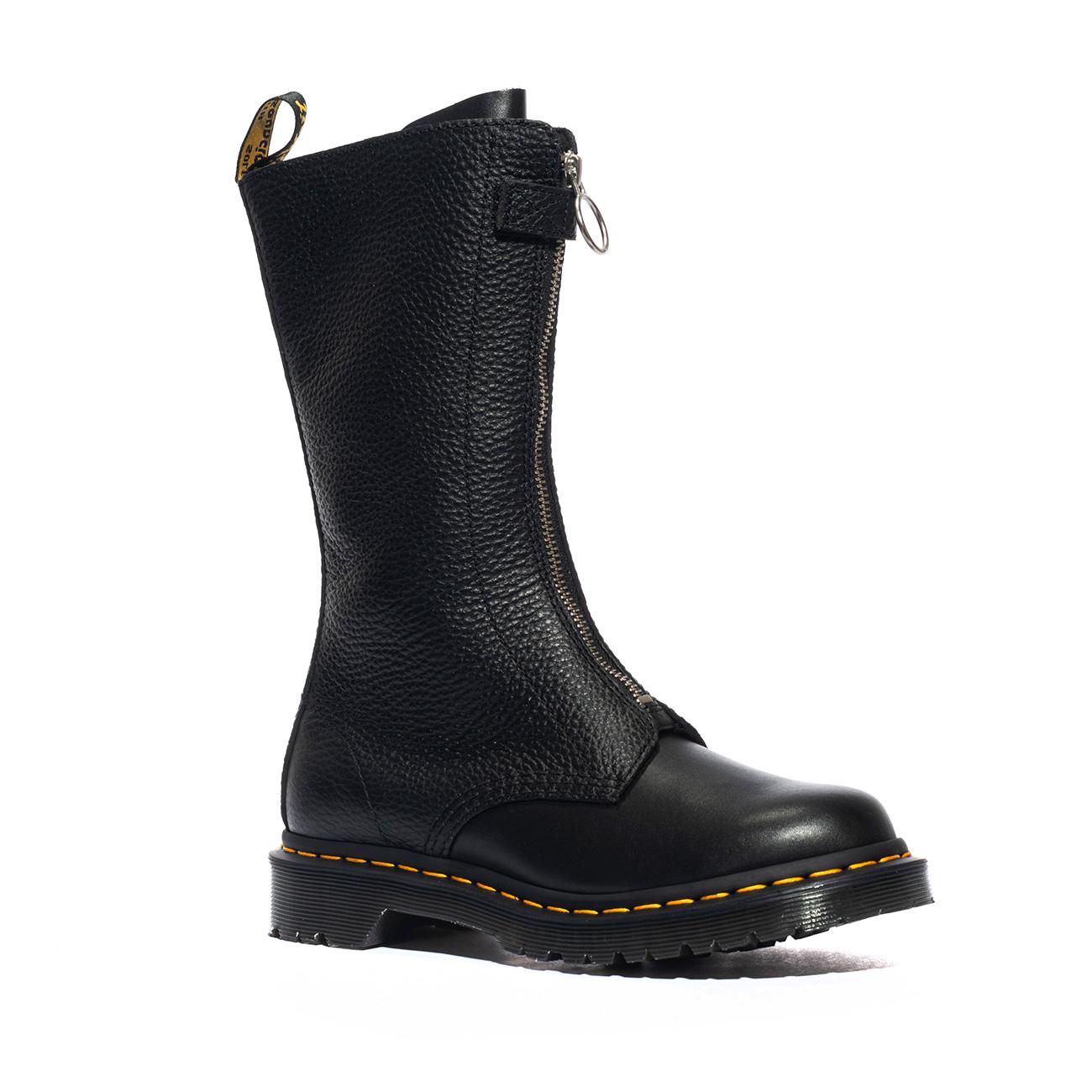 Stivali Dr. Martens 1B99 Front Zip Neri 32053001Black Wanama+Milled Nappa DR MARTENS