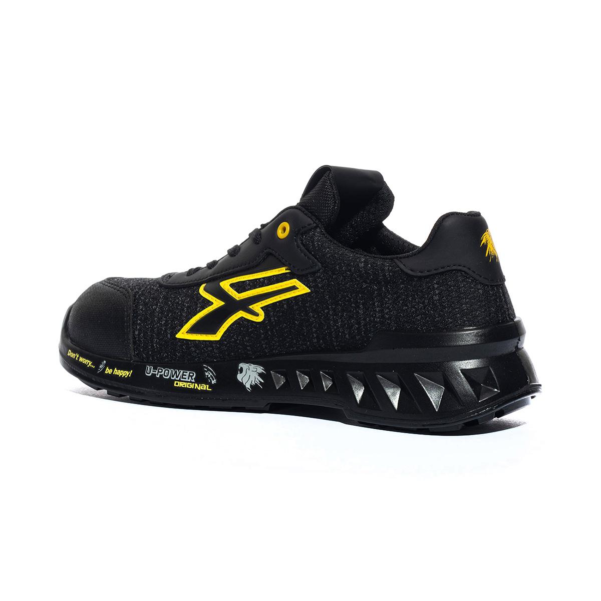 Sneakers Antinfortunistica U-power Frank Nere Gialle RV20036MIX U-POWER