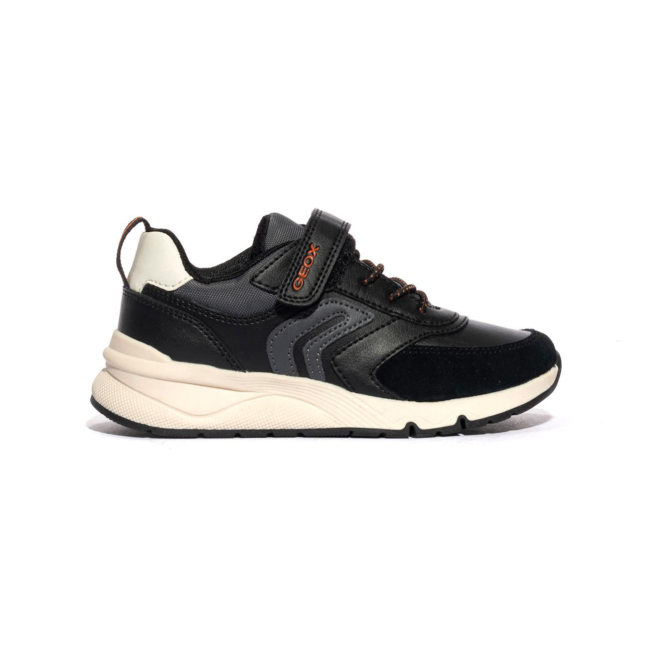 GEOX J46H0D 054FU BLACK DK GREY C0005 Sneakers Bambino 