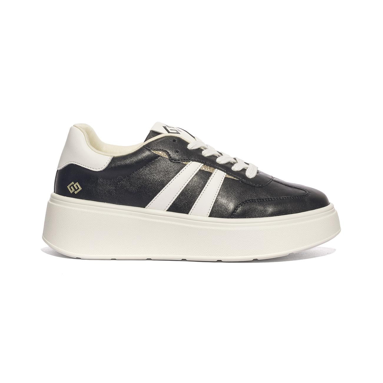 GOLD & GOLD GB883 NERO BIANCO Sneakers Donna 
