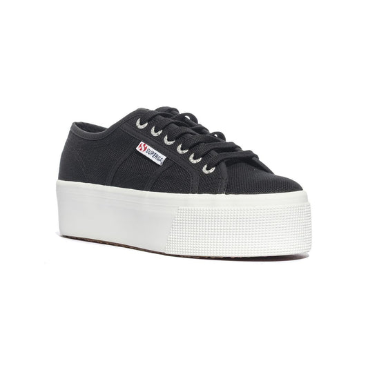 SUPERGA 2790 BLACK WHITE Sneakers Donna 
