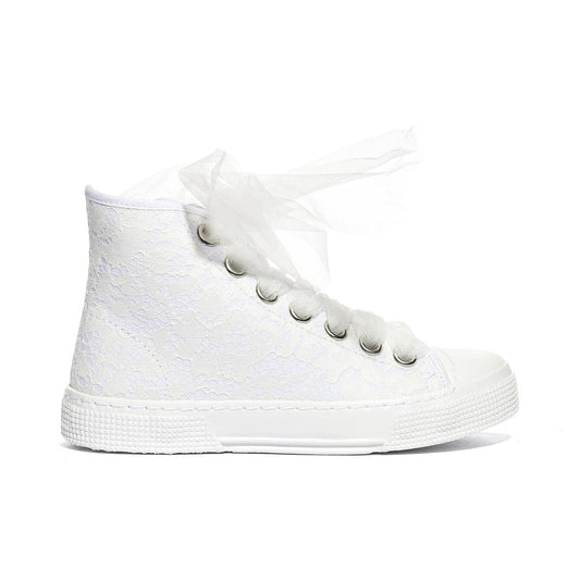 DXO C88 PIZZO BIANCO Sneakers Bambina 