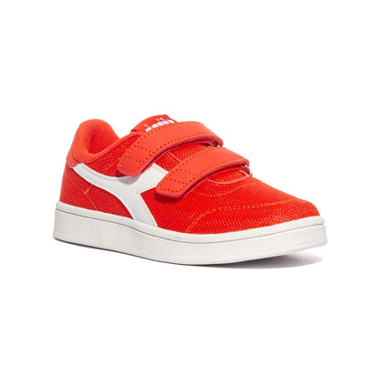 DIADORA 101.182009 BIANCO OTTICO ROSSO FIESTA Sneakers Bambino 