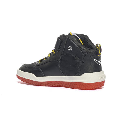 GEOX J56MCD 054FU BLACK RED  C0048 Sneakers Bambino 