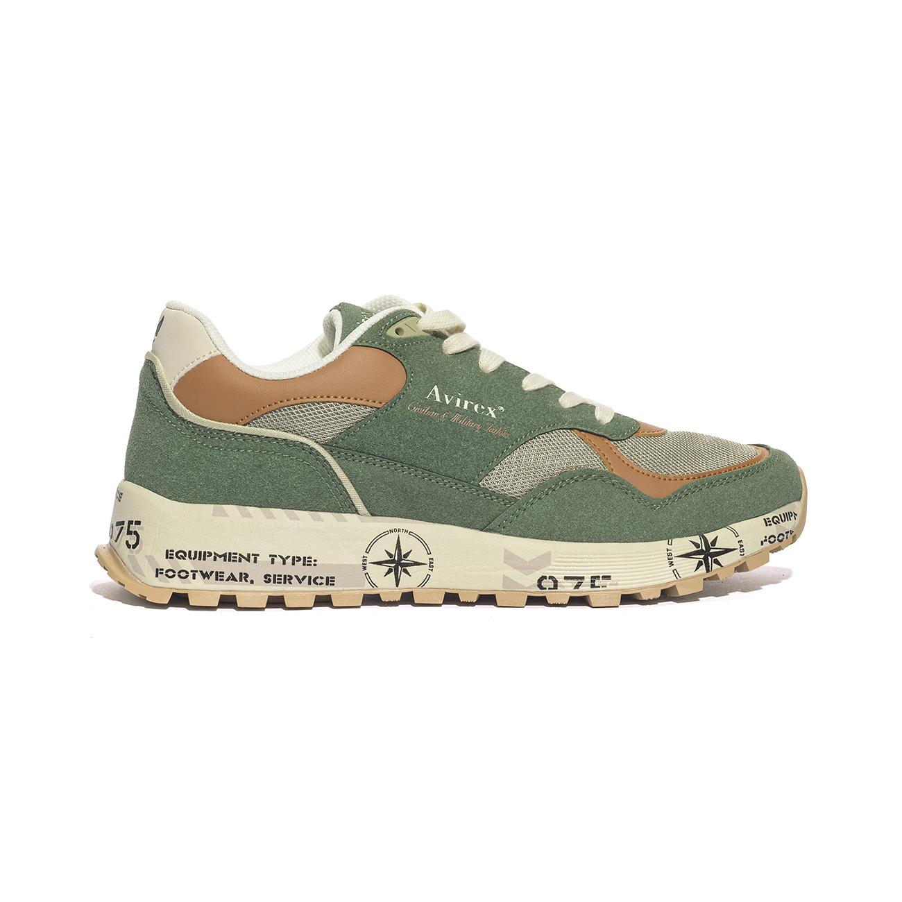 AVIREX STAR001 GREEN Sneakers Uomo 