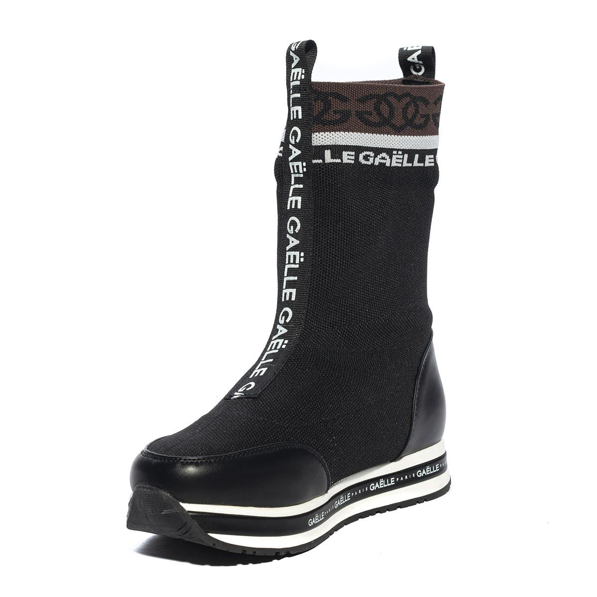 GAELLE G1116 BLACK BROWN Sneakers Donna 