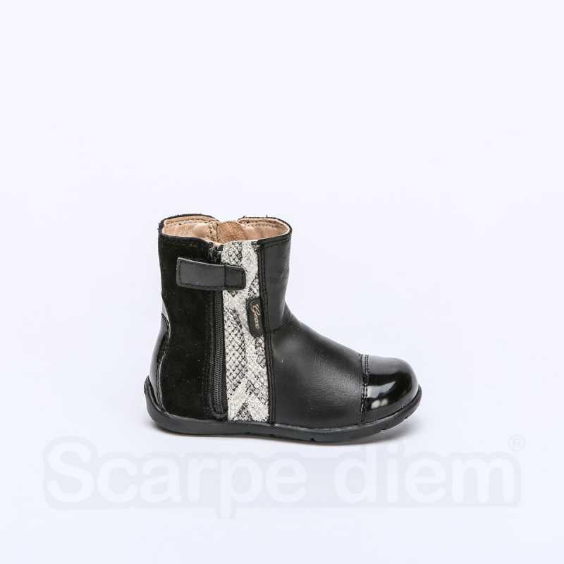 GEOX B6451C BLACK BEIGE Stivaletti Bambina 