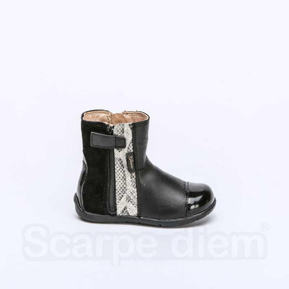 GEOX B6451C BLACK BEIGE Stivaletti Bambina 