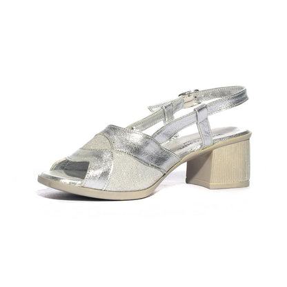 VALLEVERDE 33301 ARGENTO Sandali Donna 