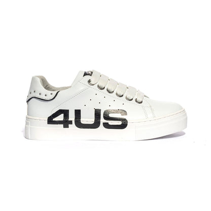 4US 41014 WHITE Sneakers Bambina 