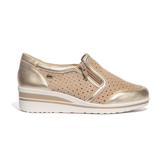 VALLEVERDE V49451 SUEDE BEIGE Slip-on Donna 