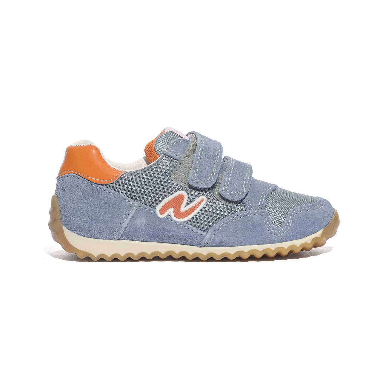 NATURINO 0012016558.01.2C26 CELESTE.ORANGE Sneakers Bambino 
