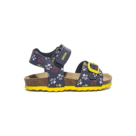 GEOX B922QA 4 NAVY YELLOW   C4054 Sandali Bambino 