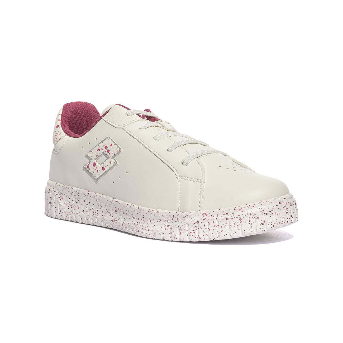 Sneakers Lotto  VENUS AMF III PRT JR Bianche 218193WHITE PURPLE 228 TEA ROSE LOTTO